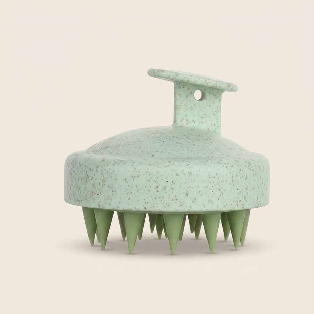 The Sage Green Set, Scalp Massage Brush in Green