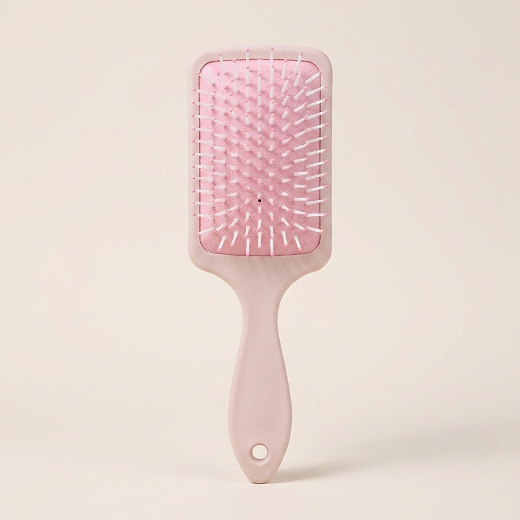 The Blush Pink Set, Air Cushion Paddle Comb in Pink