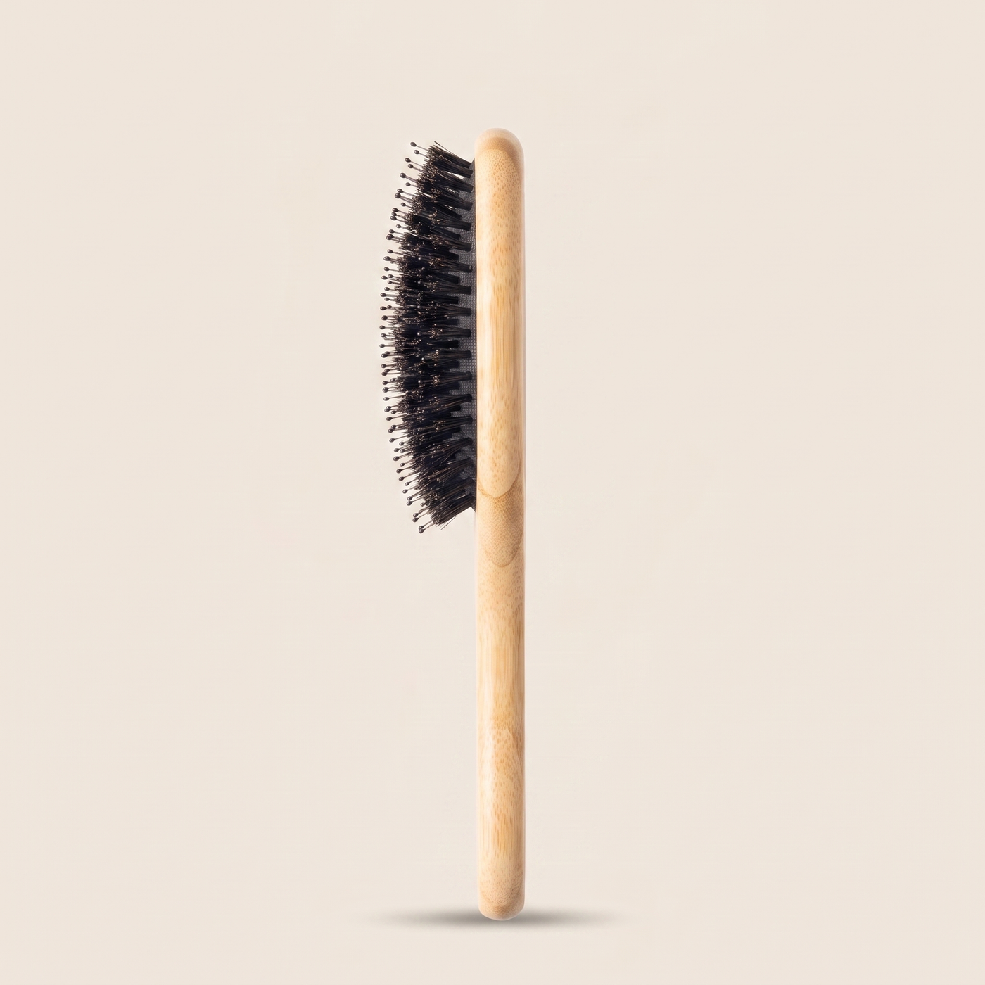 Bamboo Bristle Brush, side view